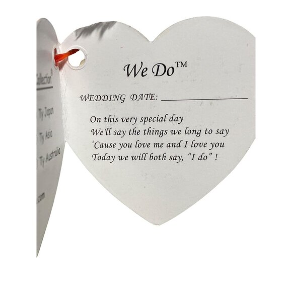 Ty Beanie Babies We Do Bride & Groom Wedding Set Plush Bears Collectible Toy - Picture 6 of 11